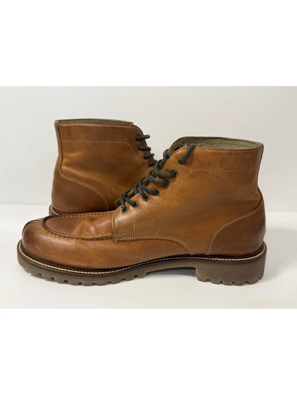 Banana Republic Ortho Chukka Leather Moc Toe Boots Brown Men’s Size 8